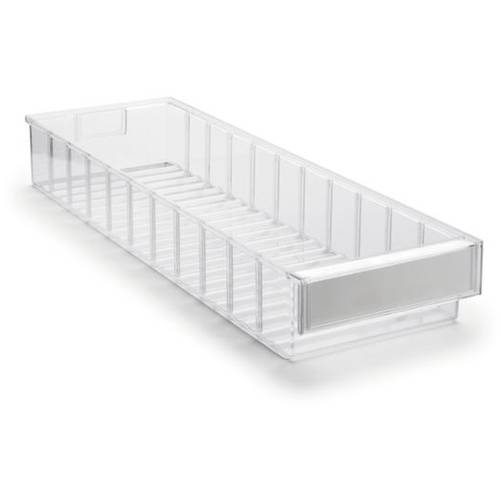 Treston 527505 Kleinteilebehälter (B x H x T) 186 x 82 x 600 mm Transparent 15 St.