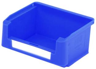 BITO Lagertechnik 102654 Sichtlagerkasten lebensmittelgeeignet (L x B x H) 85 x 102 x 50 mm Blau 60 St.