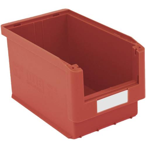 Thumbnail - BITO Lagertechnik 384296 Sichtlagerkasten lebensmittelgeeignet (B x H x T) 210 x 200 x 350 mm Rot 10 St.