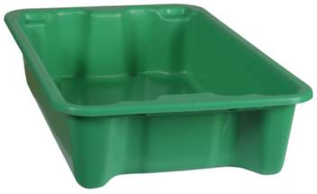 Plastipol Scheu 1658186 Stapelbehälter lebensmittelgeeignet (L x B x H) 590 x 380 x 135 mm Grün 1 St.