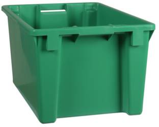 Plastipol Scheu 1658188 Stapelbehälter lebensmittelgeeignet (L x B x H) 600 x 400 x 300 mm Grün 1 St.