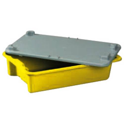 Plastipol Scheu 1658191 Stapelbehälter lebensmittelgeeignet (L x B x H) 590 x 380 x 135 mm Gelb 1 St.