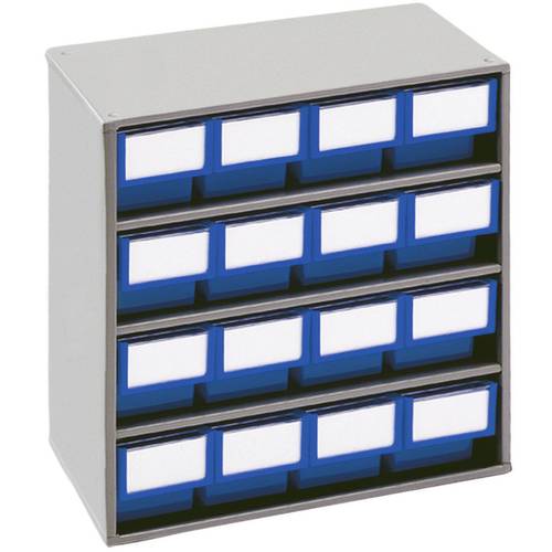 Thumbnail - Treston Schubladenmagazin 1630-6 inklusive 16 Schubladen in blau, BxTxH 400x300x395 mm