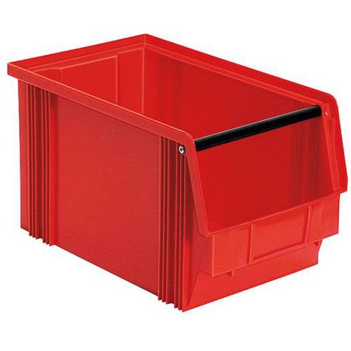 BRB Lagertechnik 974198 Sichtlagerkasten lebensmittelgeeignet (B x H x T) 200 x 200 x 350 mm Rot 8 St.