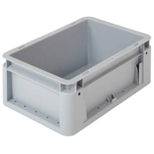 Alpha Paletten & Boxen 1658337 Stapelbehälter lebensmittelgeeignet (L x B x H) 300 x 200 x 120 mm Grau 1 St.