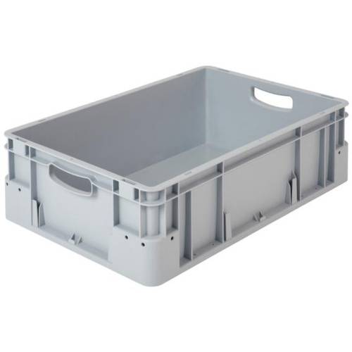 Alpha Paletten & Boxen 1658340 Stapelbehälter lebensmittelgeeignet (L x B x H) 600 x 400 x 180 mm Grau 1 St.