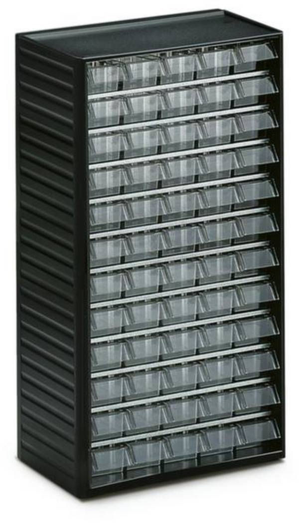 Treston Kleinteilemagazin 550-3, inklusive 60 glasklaren Schubladen L-00, BxTxH 310x180x550 mm