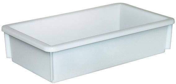 BRB Lagertechnik 1658521 Stapelbehälter lebensmittelgeeignet (L x B x H) 450 x 255 x 105 mm Naturweiß 1 St.