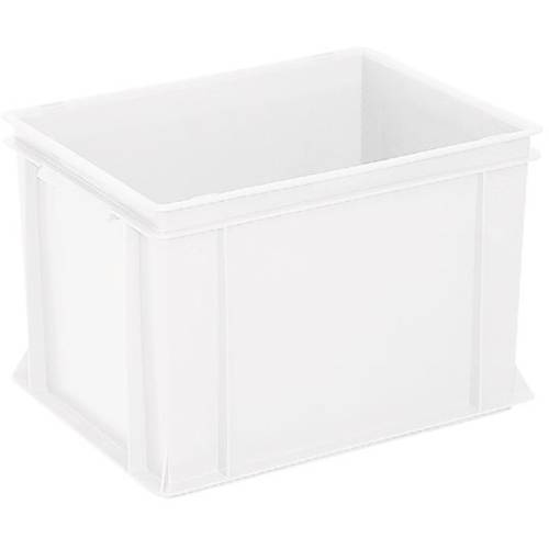 BRB Lagertechnik 1658547 Stapelbehälter Basic lebensmittelgeeignet (L x B x H) 400 x 300 x 270 mm Weiß 1 St.