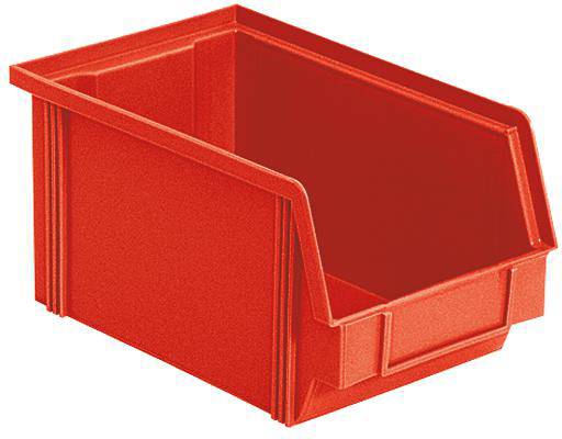 BRB Lagertechnik 974176 Sichtlagerkasten lebensmittelgeeignet (B x H x T) 145 x 125 x 230 mm Rot 27 St.
