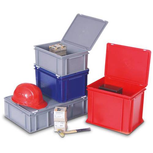 BRB Lagertechnik 1658701 Stapelbehälter lebensmittelgeeignet (L x B x H) 400 x 300 x 335 mm Grau 1 St.