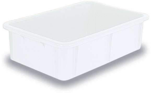 BRB Lagertechnik 1658710 Stapelbehälter lebensmittelgeeignet (L x B x H) 600 x 400 x 165 mm Naturweiß 1 St.