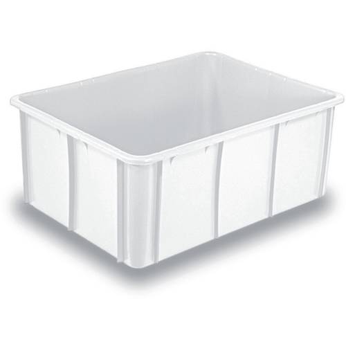 BRB Lagertechnik 1658713 Stapelbehälter lebensmittelgeeignet (L x B x H) 800 x 600 x 320 mm Naturweiß 1 St.