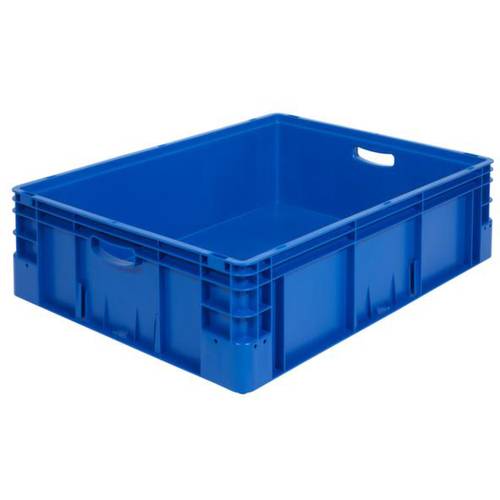 Alpha Paletten & Boxen 1658737 Stapelbehälter lebensmittelgeeignet (L x B x H) 800 x 600 x 220 mm Blau 1 St.