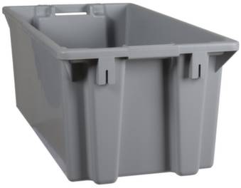 Plastipol Scheu 1658786 Stapelbehälter lebensmittelgeeignet (L x B x H) 800 x 400 x 300 mm Grau 1 St.