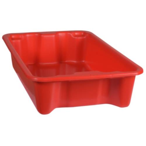 Thumbnail - Plastipol Scheu 1658792 Stapelbehälter lebensmittelgeeignet (L x B x H) 590 x 380 x 135 mm Rot 1 St.