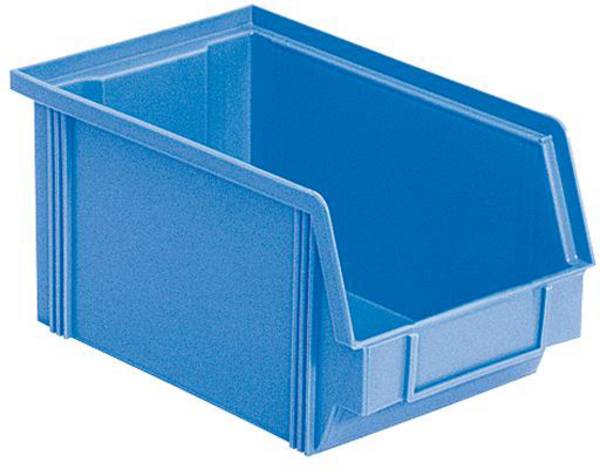 BRB Lagertechnik 974245  Sichtlagerkasten  lebensmittelgeeignet (L x B x H) 230 x 145 x 125 mm Blau 27 St.