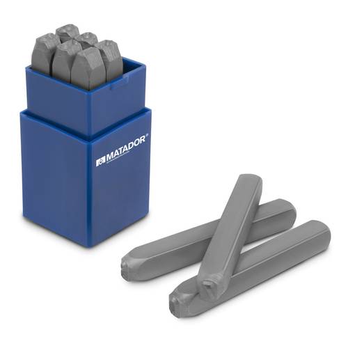 Matador Schraubwerkzeuge 07120050 9teilig Schlagzahlensatz Schrifthöhe: 5 mm