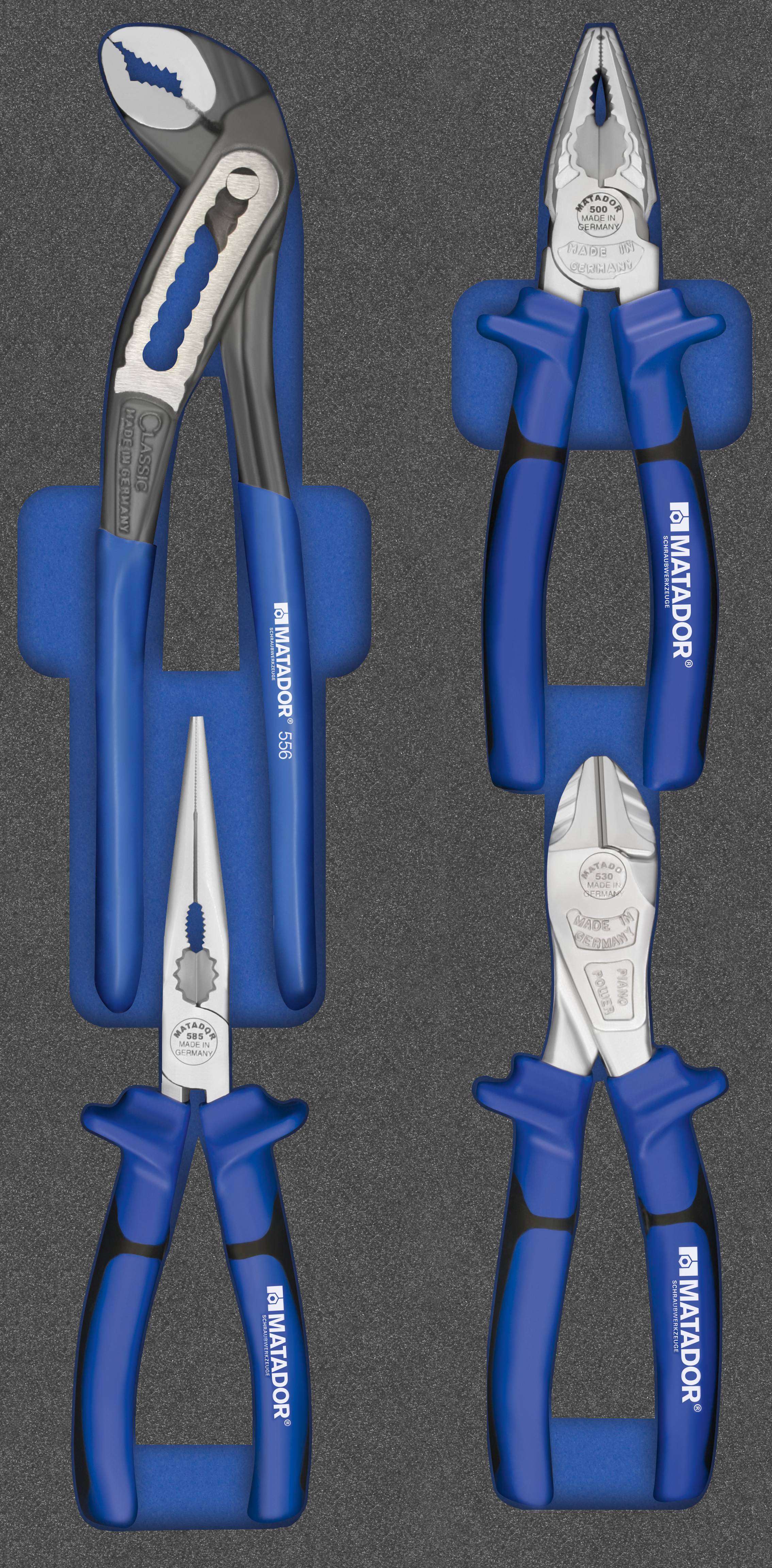 Matador Schraubwerkzeuge 81641500 Werkstatt Zangen-Set 4teilig