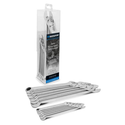Thumbnail - Matador Schraubwerkzeuge 01859120 01859120 Ring-Maulschlüssel-Satz 12teilig Schlüsselweite (Metrisch) 6 - 22 mm