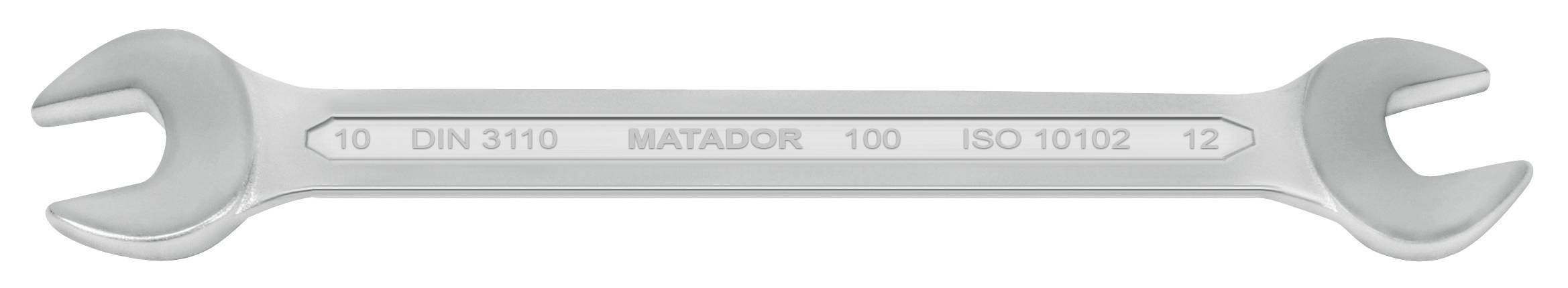 Matador 01001012 Doppel-Maulschlüssel 10-12 mm DIN 3110 
