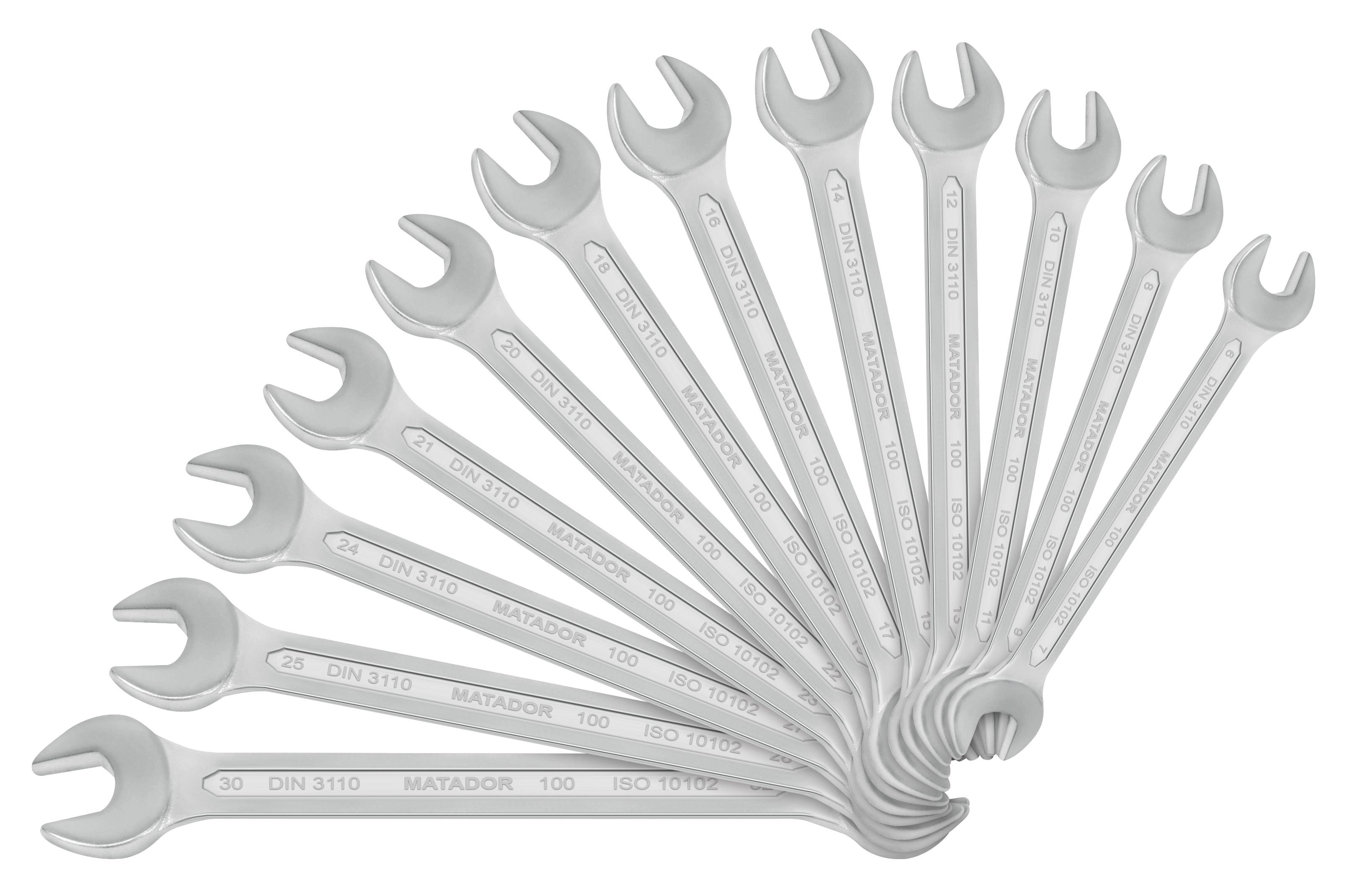 Matador Schraubwerkzeuge 01009120 01009120 Doppel-Maulschlüssel-Satz 12teilig Schlüsselweite (Metrisch) 6 - 32 mm