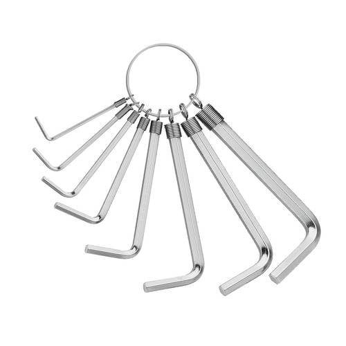 Matador Schraubwerkzeuge Innen-Sechskant Winkelschraubendreher 1.5 mm, 2 mm, 2.5 mm, 3 mm, 4 mm, 5 mm, 5.5 mm, 6 mm 8tei...