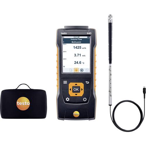 testo 440 Set 16 mm Anemometer kalibriert (ISO)