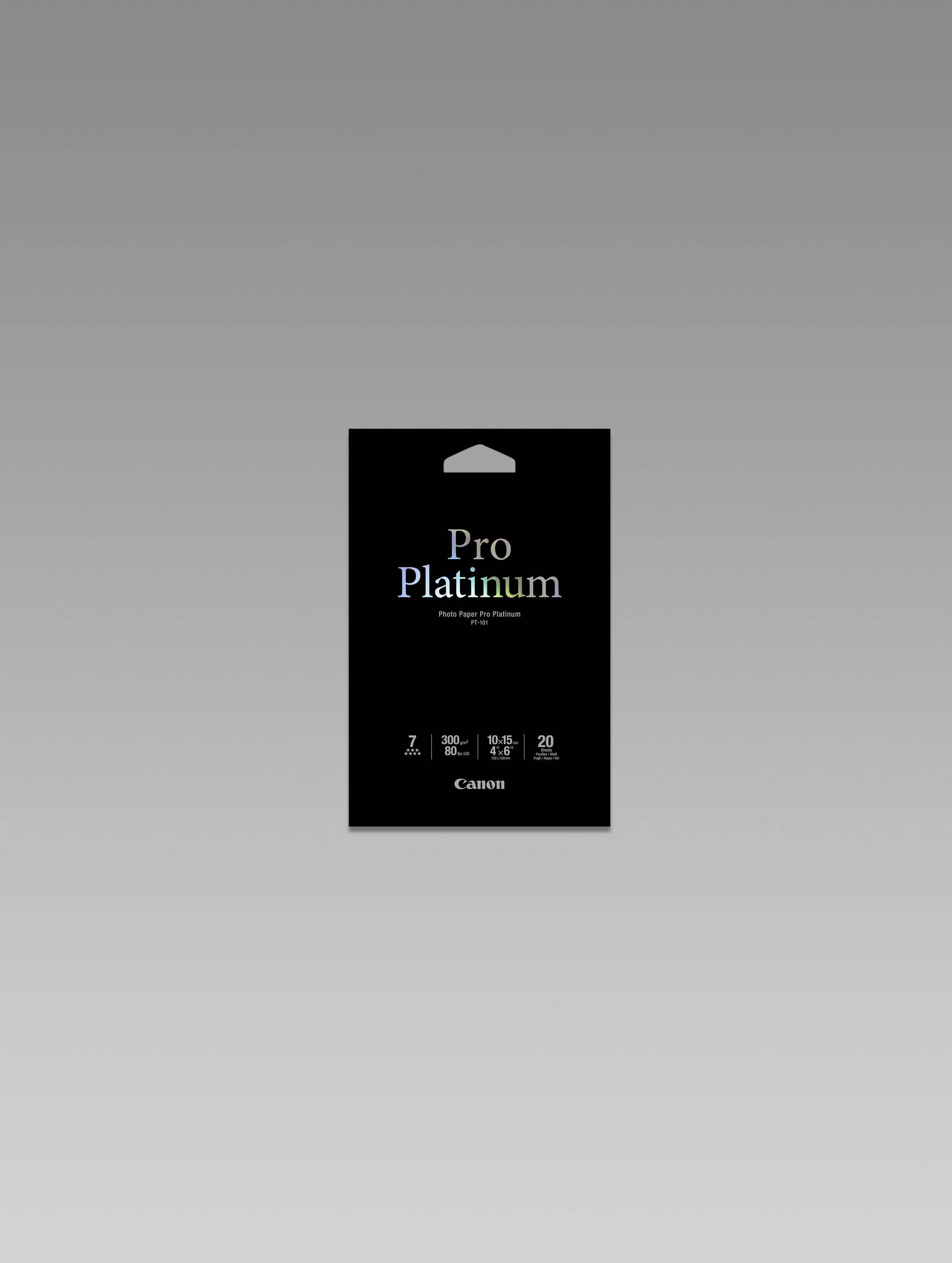 CANON Pro Platinum PT-101 Fotopapier 10x15 20Blatt