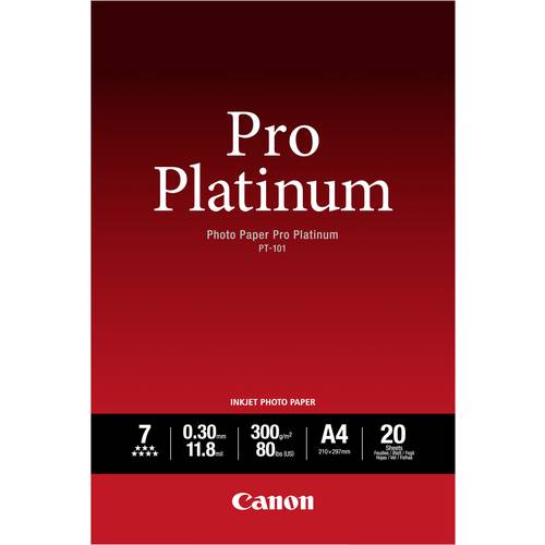 Thumbnail - Canon Photo Paper Pro Platinum PT-101 2768B016 Fotopapier DIN A4 300 g/m² 20 Blatt Hochglänzend