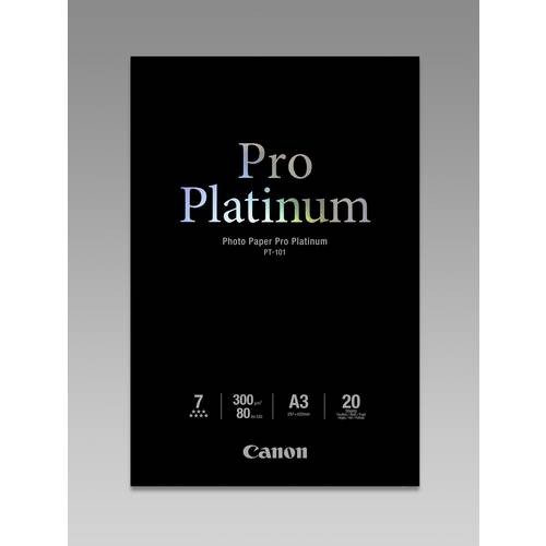 Canon Photo Paper Pro Platinum PT-101 2768B017 Fotopapier DIN A3 300 g/m² 20 Blatt Hochglänzend