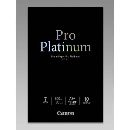 Canon Photo Paper Pro Platinum PT-101 2768B018 Fotopapier DIN A3+ 300 g/m² 10 Blatt Hochglänzend