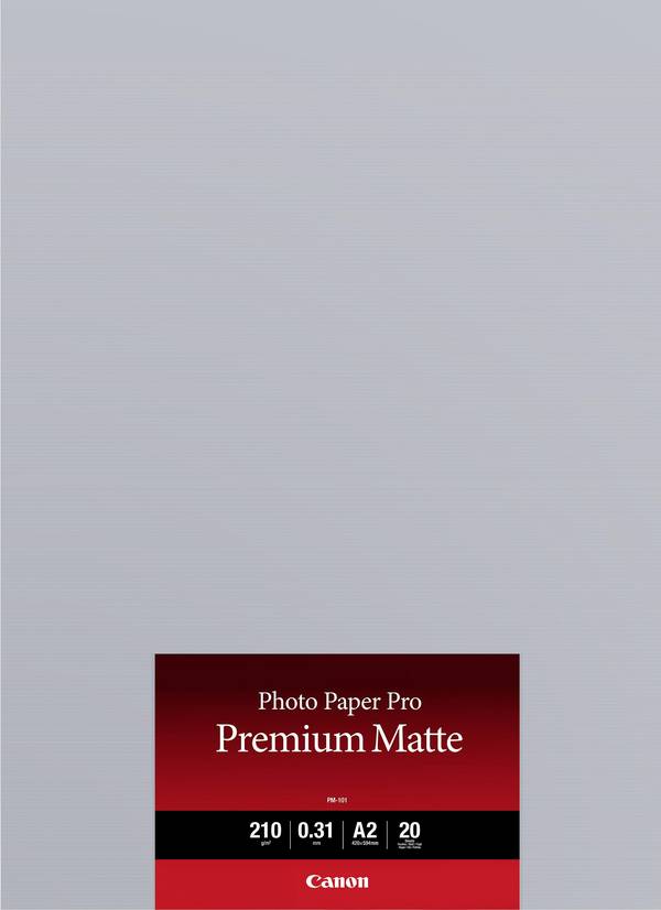 Canon Photo Paper Pro Premium Matte PM-101 8657B017 Fotopapier DIN A2 210 g/m² 20 Blatt Matt