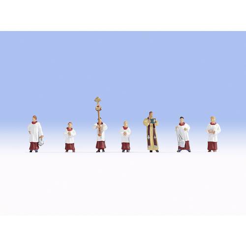 NOCH H0 Pfarrer und Ministranten 15410 Bemalt