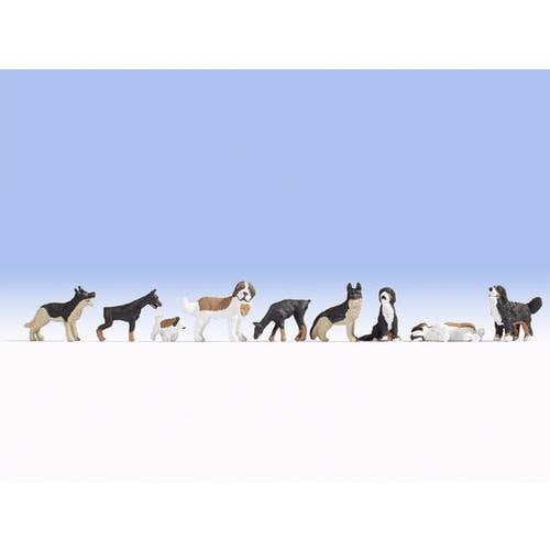 NOCH N Hunde Bemalt, Sitzend, Stehend