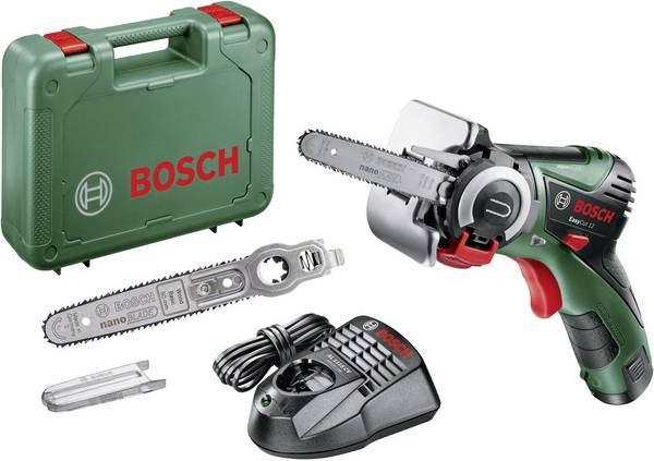 Bosch Home and Garden EasyCut 12 Akku-Multisäge   mit Zubehör, inkl. Akku, inkl. Ladegerät, inkl. Koffer  12 V 2 Ah