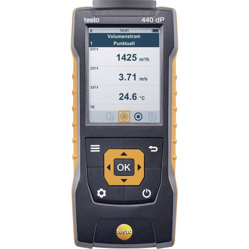 testo 440 dP Druck-Messgerät kalibriert (DAkkS-akkreditiertes Labor) Luftdruck, Beleuchtungsstärke, CO2, Temperatur, Win...