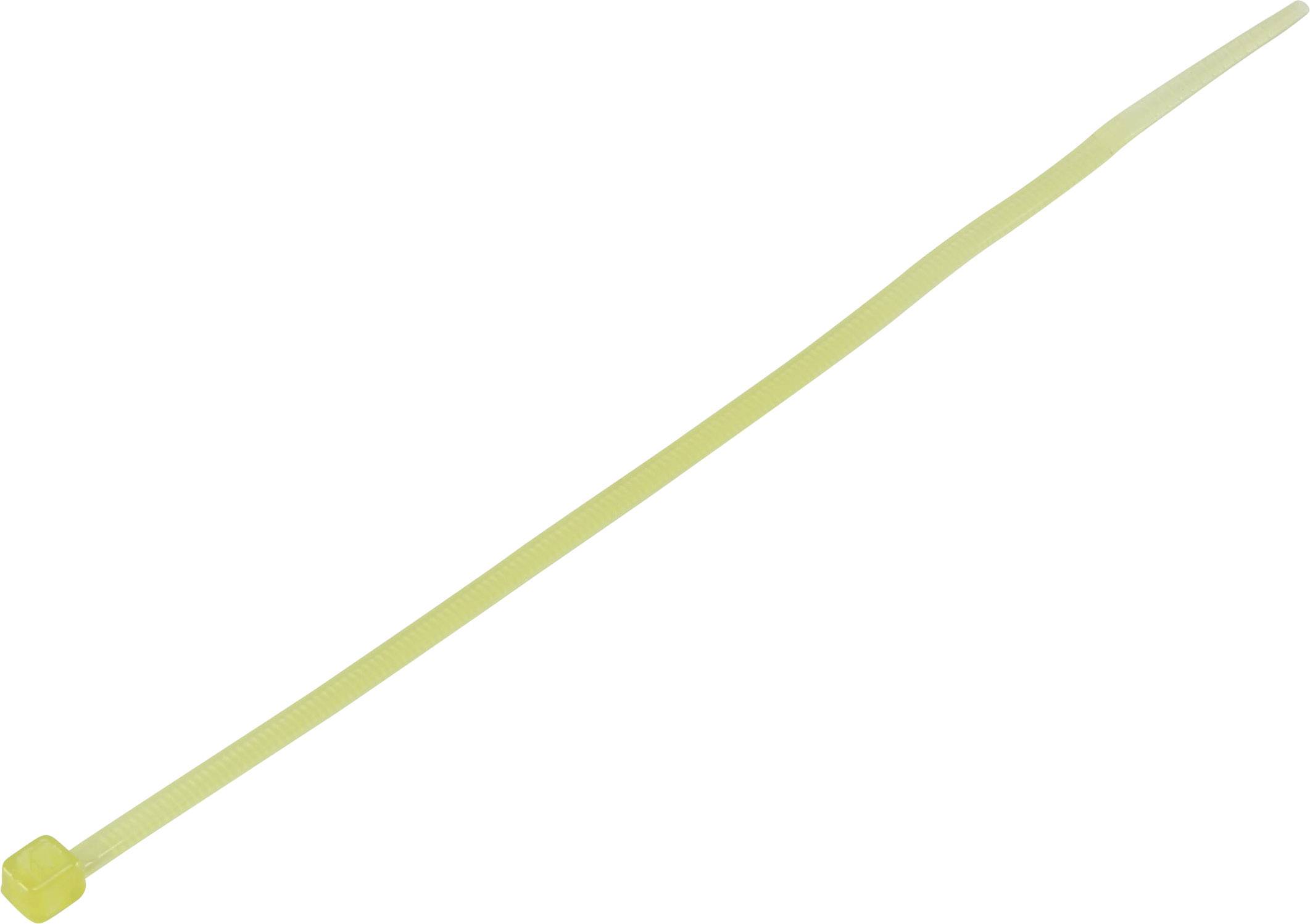 TRU COMPONENTS TC-6645788 Kabelbinder 142 mm 2.50 mm Natur Hitzestabilisiert 100 St.