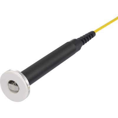Glasfaser-Netzwerkadapter mit schwarzem Gehäuse und gelbem Kabel, für Hochgeschwindigkeits-Datenübertragung in Netzwerksystemen.