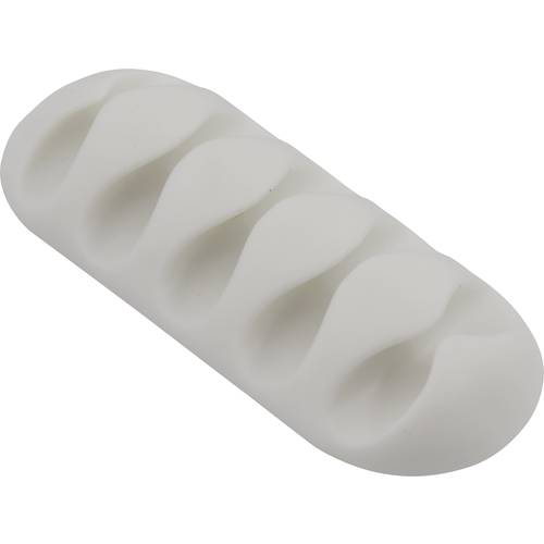 TRU COMPONENTS Kabelhalter selbstklebend TC-6646540 Bündel-Ø-Bereich 8 mm (max) Weiß 1 St.