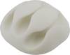 TRU COMPONENTS Kabelhalter selbstklebend TC-6646576 Bündel-Ø-Bereich 8 mm (max) Weiß 1 St.