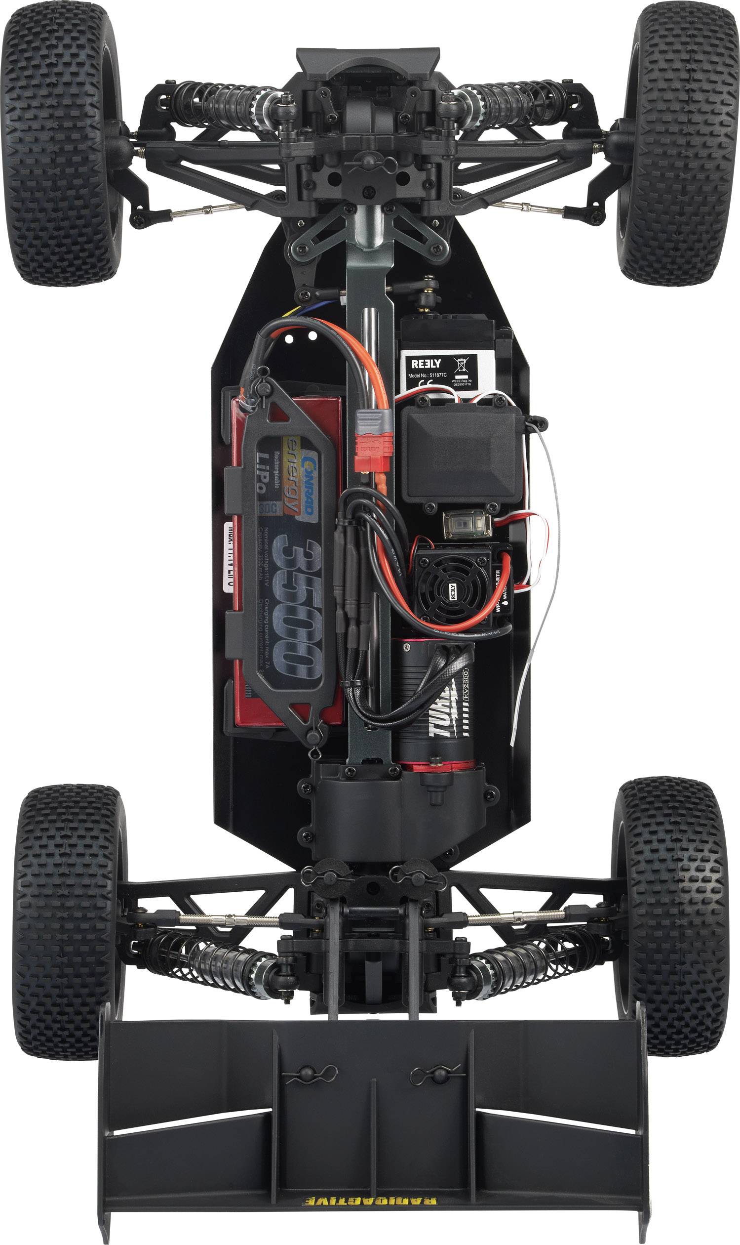 Reely Generation X 3S Brushless 1:8 XS RC Modellauto Elektro Buggy Allradantrieb (4WD) 100% RtR 2,4 GHz inkl. Akku, Lade-16