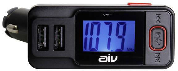 AIV FMT-719 BT-RDS FM Transmitter inkl. Freisprechfunktion, mit Fernbedienung