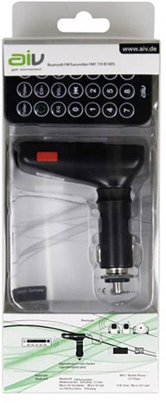 AIV FMT-719 BT-RDS FM Transmitter inkl. Freisprechfunktion, mit Fernbedienung-4