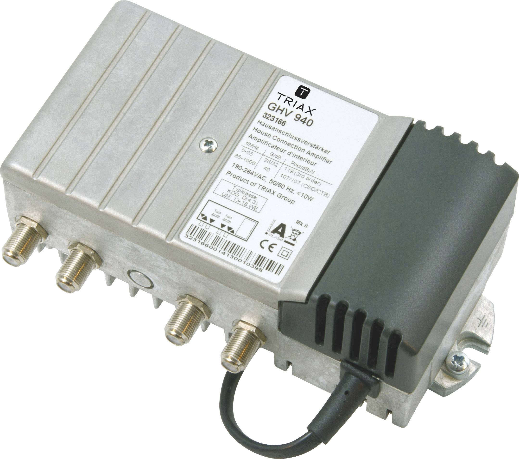 Triax GHV 940 Kabel-TV Verstärker 8-fach 40 dB-1