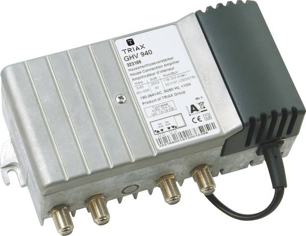 Triax GHV 940 Kabel-TV Verstärker 8-fach 40 dB