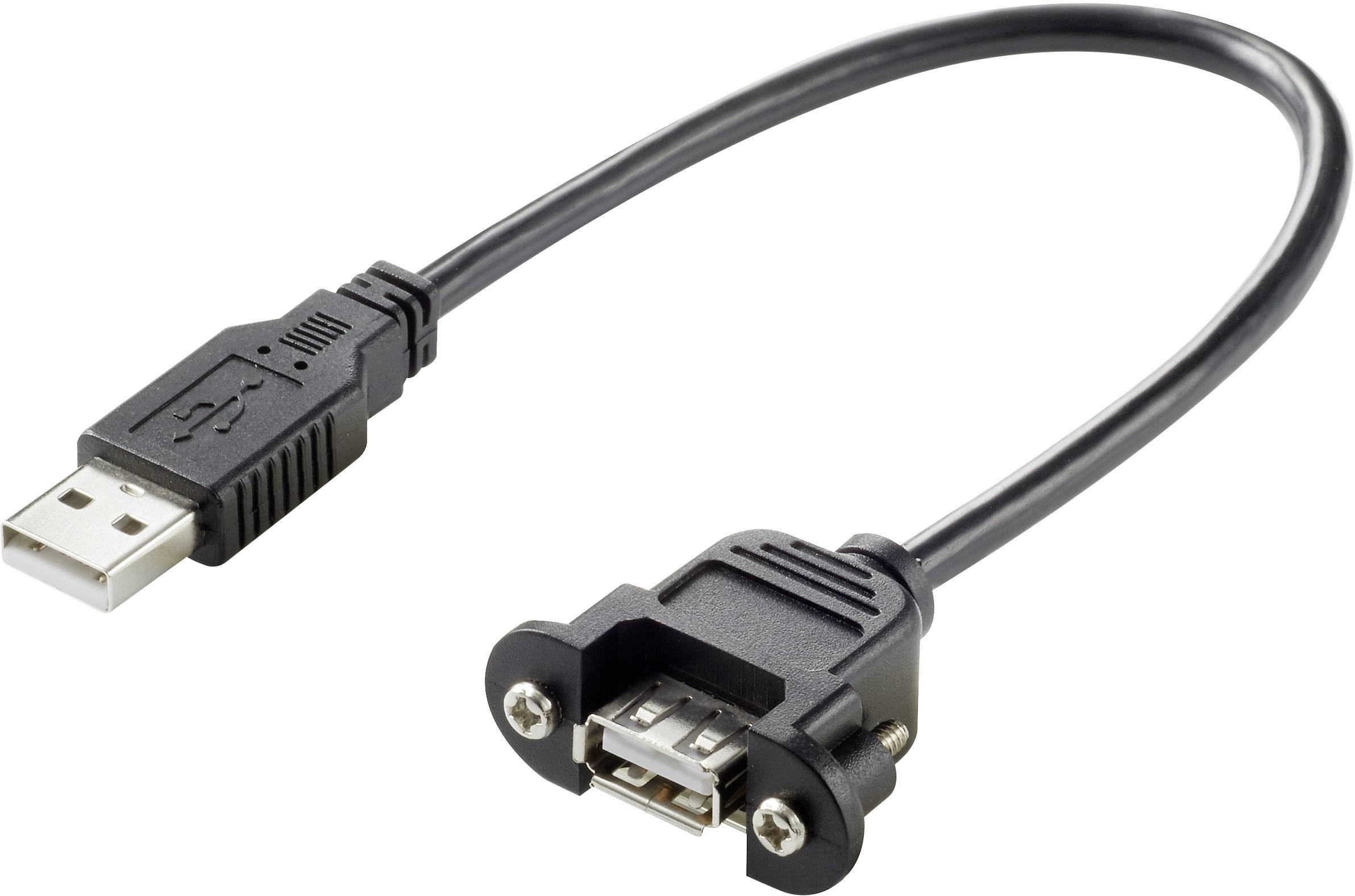 Micro-USB-2.0-Stecker auf USB-2.0-B-Buchsenkabel mit Einbauöffnung ZJP