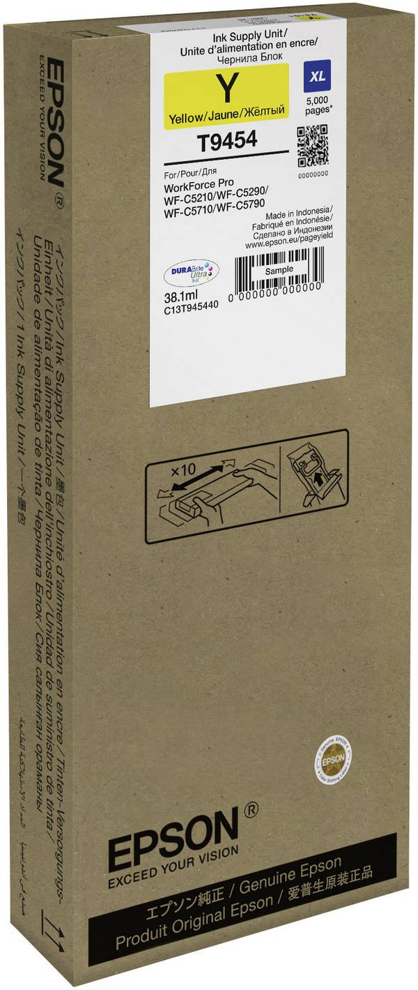 Epson Druckerpatrone T9454 Original  Gelb C 13 T 945440