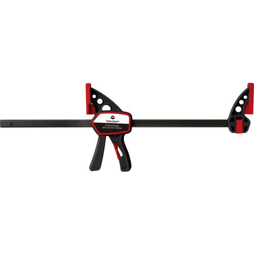 Einhandzwinge 300 x 60 mm 750 Nm TOOLCRAFT TO-4986714 Spann-Weite (max.):300 mm Produktabmessung, Länge: 436 mm Ausladun...