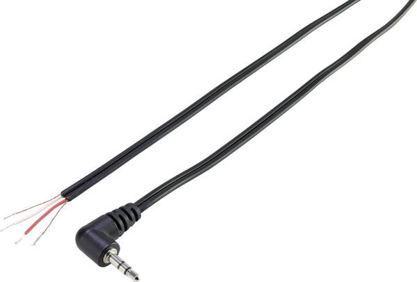 TRU COMPONENTS 93038c443 Klinken-Steckverbinder 3.5 mm Klinkenstecker 3.5 mm - offene Kabelenden Stereo 1 St.